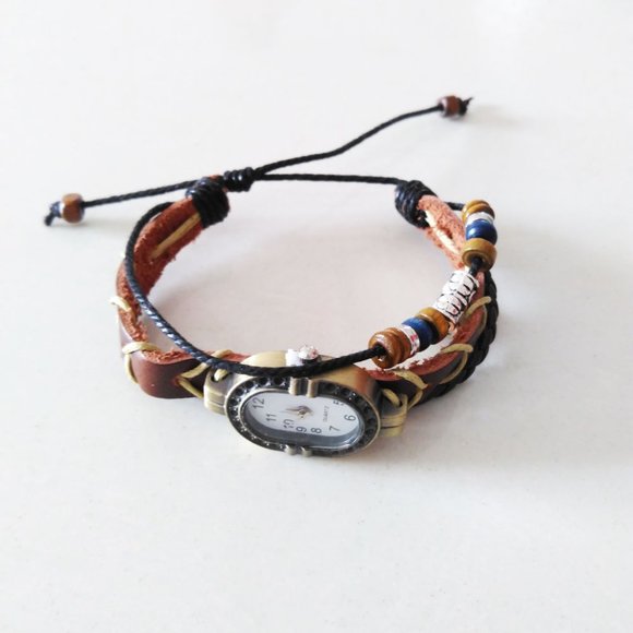 ✨✨BRAND NEW Preppy Leather Watch Women's Fashion Accessory - Picture 4 of 6